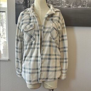 Plaid Button-Up Women's Jacket